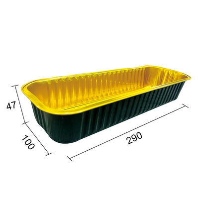 Folha de alumínio retangular forma de pão panela recipientes bandeja personalizável e encomenda personalizada