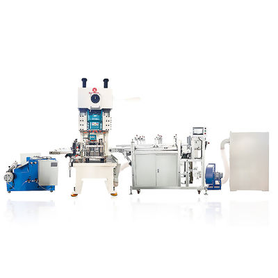 Máquina de fabricação de recipientes de folha de alumínio de 2500mm*1300mm*1600mm para embalagens de alimentos de aviação