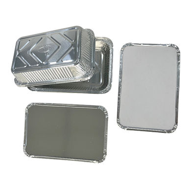 Carry Out Food Container 1000ml Banheiro de papel de alumínio descartável com tampa de papel