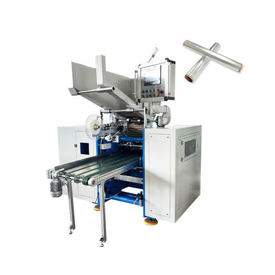 Máquina de recolocação de papel de alumínio de corte de rolos de cozinha de seis eixos com desempenho estável