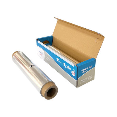 8011 Rolo de papel de folha de alumínio para uso doméstico de liga de qualidade alimentar para embalagens descartáveis