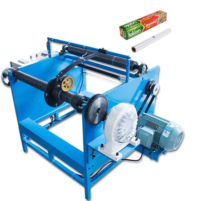 Material de embalagem de madeira Rewinder manual para máquina de folha de alumínio doméstica