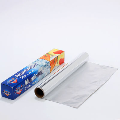 Logotipo personalizado de papel de papel de alumínio de prata para cozinhar e embalagens