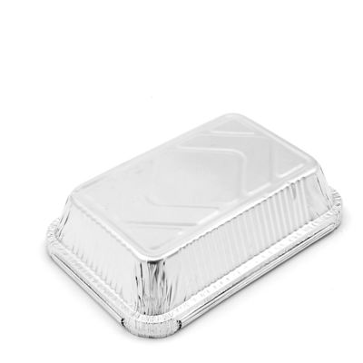 Container de papel de alumínio ecológico para comida quadrada