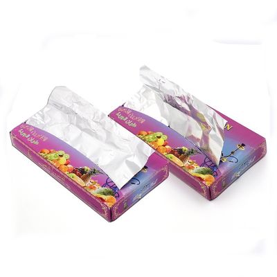 12mic 9inch 10.75inch em relevo folhas de papel de alumínio folha de papel de alumínio folhas pop up