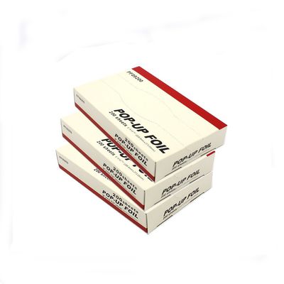 12mic 9inch 10.75inch em relevo folhas de papel de alumínio folha de papel de alumínio folhas pop up
