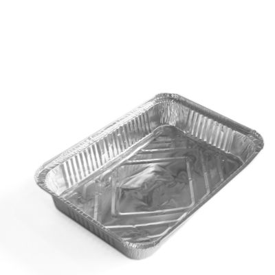 Container de papel de alumínio ecológico para comida quadrada