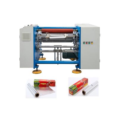 0.009-0.03mm Matéria-prima Máquina de enrolar folha de alumínio semiautomática de 2 fendas