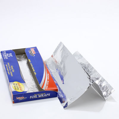 Folha de papel de alumínio descartável personalizada para embalagens de alimentos e churrascos domésticos