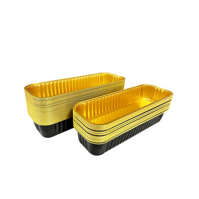 Folha de alumínio retangular forma de pão panela recipientes bandeja personalizável e encomenda personalizada