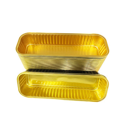 Folha de alumínio retangular forma de pão panela recipientes bandeja personalizável e encomenda personalizada