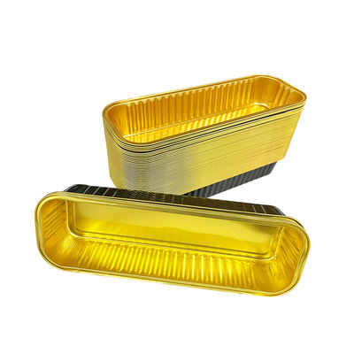 Folha de alumínio retangular forma de pão panela recipientes bandeja personalizável e encomenda personalizada