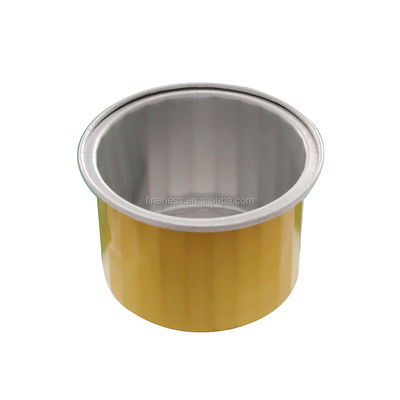 Container de folha de alumínio dourado conveniente para embalagens e caixas de bandejas de bolo de avião