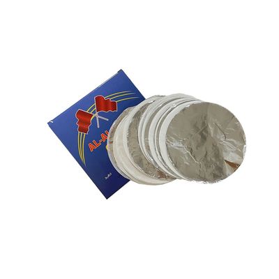 Papel de folha de narguilé de forma redonda descartável 50pcs Pack Shisha Narguilé Carvão de alumínio folha de papel