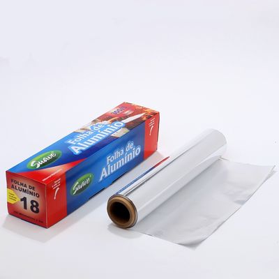 Rolos de papel alumínio de cozinha de prata de temperamento macio 8011 para papel de estanho descartável de restauração