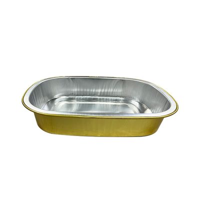 Recipiente de alimento em folha de alumínio reciclável, quente e frio, preparação de refeições, bandeja de folha de prata descartável