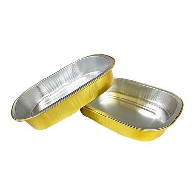 Recipiente de alimento em folha de alumínio reciclável, quente e frio, preparação de refeições, bandeja de folha de prata descartável