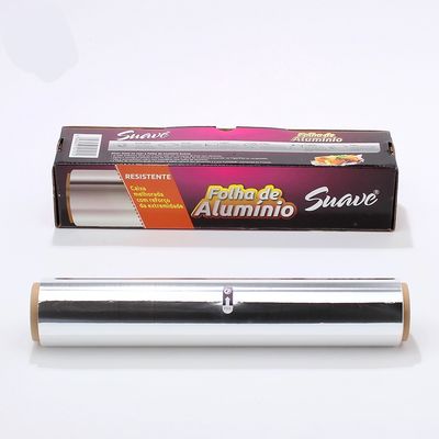 Rolo de papel de alumínio laminado de prata para embalagens ecológicas