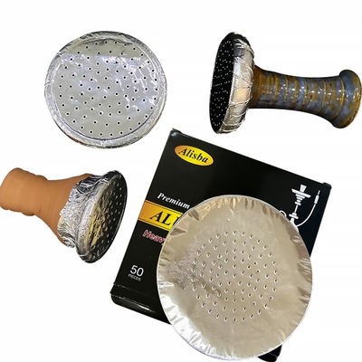 8011 Alumínio Folha de Narguilé 12*12cm 15 Micron Rolo descartável para acessórios Shisha