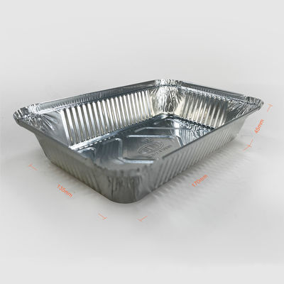 Recipiente de armazenamento de alimentos em folha de alumínio com tampa de papel Amigável ao ambiente e durável