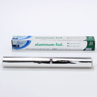 45cm 30m Rolo de papel de folha de alumínio de qualidade alimentar para cozinha em casa
