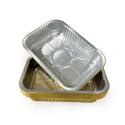 Containers de folha de alumínio redondo versátil para preparação de refeições conveniente e ecológica