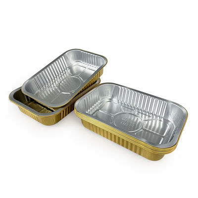 Containers de folha de alumínio redondo versátil para preparação de refeições conveniente e ecológica