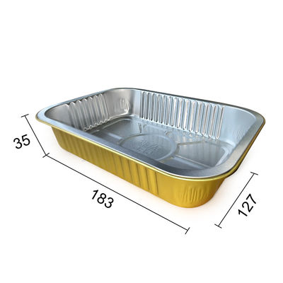 Containers de folha de alumínio redondo versátil para preparação de refeições conveniente e ecológica