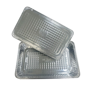 Container de alimentos em folha de alumínio 525*325*75 rectangular ecológico para assadeira de peru
