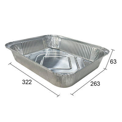 Container de alimentos folha de alumínio reciclável oval panela de torradeira para o peru Necessidades de torradeira