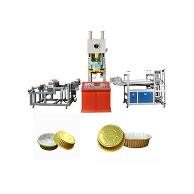 Máquina de fabricação de recipientes de folha de alumínio de 2500mm*1300mm*1600mm para embalagens de alimentos de aviação