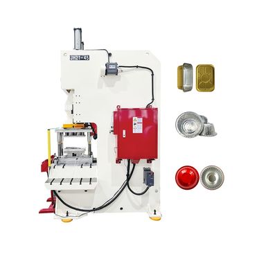 Máquina de fabricação de recipientes de folha de alumínio de 2500mm*1300mm*1600mm para embalagens de alimentos de aviação