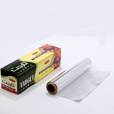 300mm Heavy Duty 8011 Rebocador de cozinha colorida de papel de alumínio prateado para embrulho