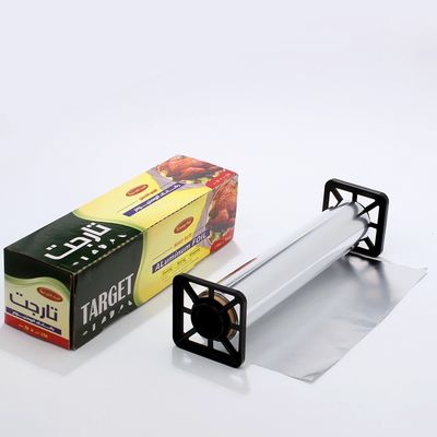 300mm Heavy Duty 8011 Rebocador de cozinha colorida de papel de alumínio prateado para embrulho