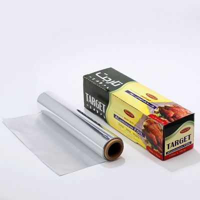 300mm Heavy Duty 8011 Rebocador de cozinha colorida de papel de alumínio prateado para embrulho