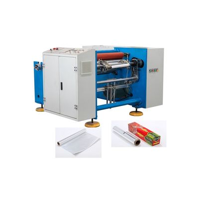 Máquina semi-automática para uso doméstico de dois eixos de enrolamento de folha de alumínio com tensão de 380v