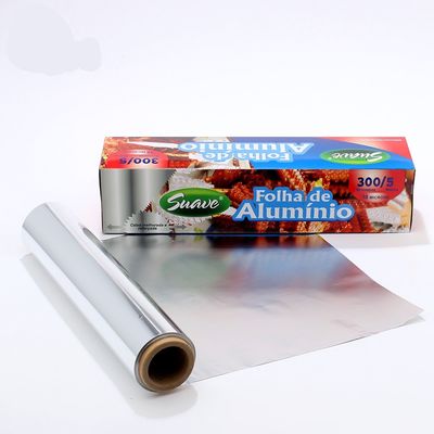 150m Heavy Duty 30cm 45cm papel alumínio folha em rolo comprimento personalizado para assar