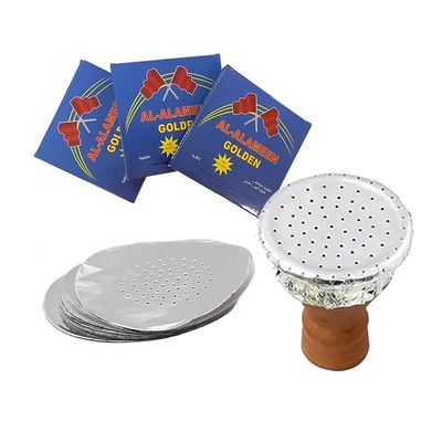 Hookah Shisha de papel de alumínio com buraco para acessórios de tigelas de tabaco