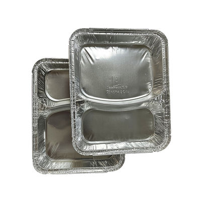 Embalagens de alimentos de prata descartáveis parede enrugada Folha de alumínio recipientes para servir alimentos tigelas