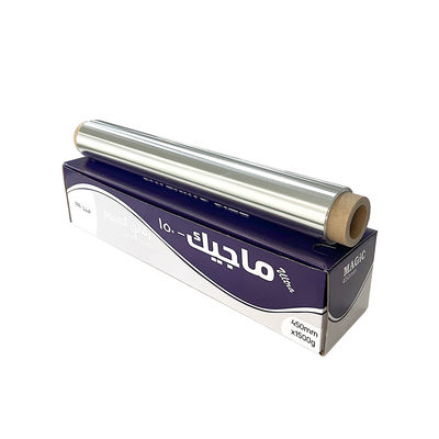 Material de prata 8011 Alumínio papel rolante 100m 300m para forno de cozinha Forno de panificação