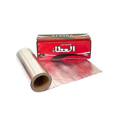 Folha de alumínio de prata de temperamento macio, rolo de Shisha de narguilé com linha de corte e furos 145mm*145mm