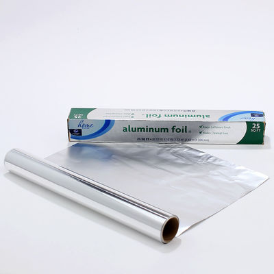 Rolo de papel alumínio descartável para uso doméstico e de alimentação com comprimento personalizado