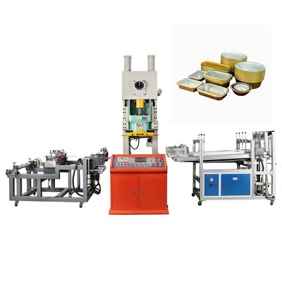 Máquina de perfuração automática de recipientes de papel de alumínio para embalagens alimentares