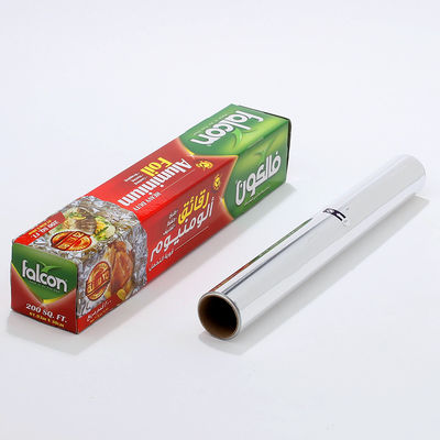 Rolo de folha de alumínio de prata de largura personalizada para cozinhar na cozinha e embrulhar chocolate