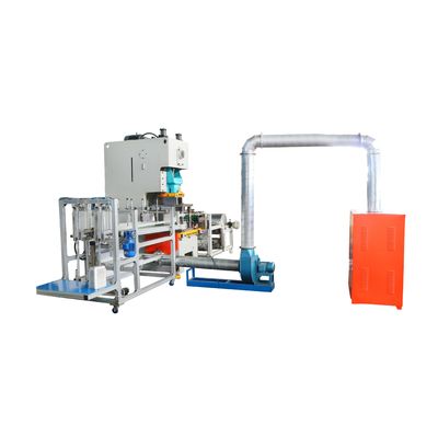 1.5KW Full Automatic 3 Compartiment Laminated Airline Sealable Disposable Food Aluminum Foil Container Making Equipment