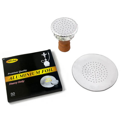 Papel de narguiléia 0,03 mm espessura 120 mm largura folha redonda de alumínio com 8011 liga e prata