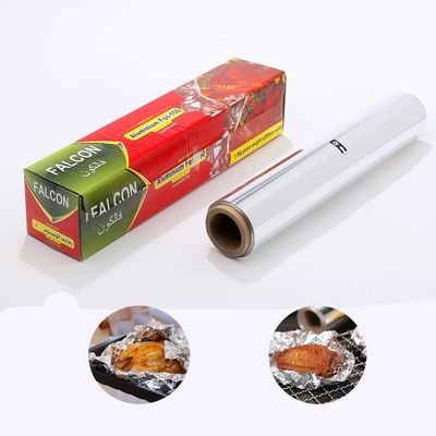 Comprimento personalizado 8011 Rolo de papel de folha de alumínio de liga alimentícia para organização doméstica