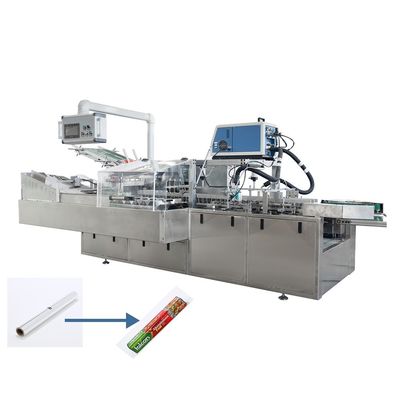 Produção 65 caixas/min Máquina de embalagem de papel de alumínio em rolos com embalagem de cartão fácil