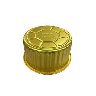 Container de alimentos encomenda personalizada descartável redonda de alumínio folha de bolo bolo de bolo de venda