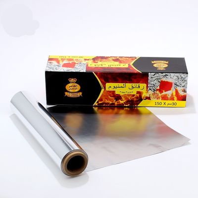8011 Rolo de papel de alumínio de liga direta padrão para papel de churrasco diário em comprimento personalizado